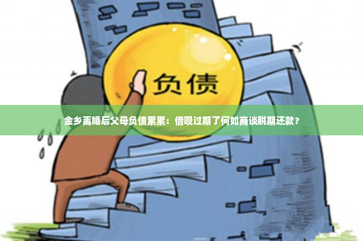 金乡离婚后父母负债累累：借呗过期了何如商谈脱期还款？