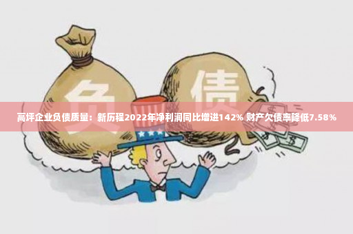 高坪企业负债质量：新历程2022年净利润同比增进142% 财产欠债率降低7.58%