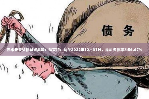 赤水夫妻负债导致离婚：福莱特：截至2022年12月31日，我司欠债率为56.67%