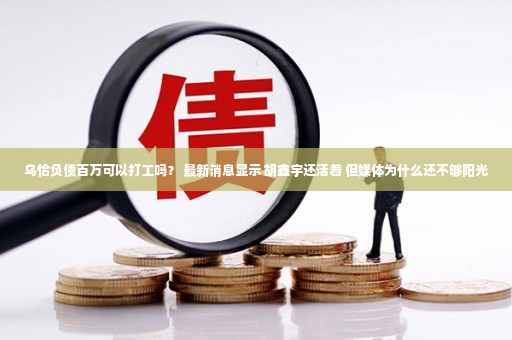 乌恰负债百万可以打工吗？ 最新消息显示 胡鑫宇还活着 但媒体为什么还不够阳光