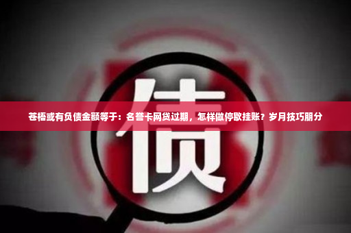 苍梧或有负债金额等于：名誉卡网贷过期，怎样做停歇挂账？岁月技巧朋分