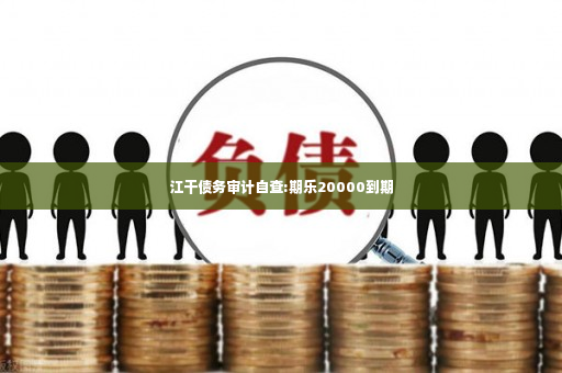 江干债务审计自查:期乐20000到期