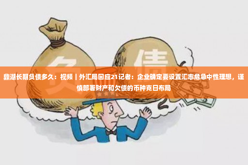 鼎湖长期负债多久：视频｜外汇局回应21记者：企业确定要设置汇率危急中性理想，谨慎部署财产和欠债的币种克日布局