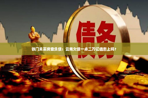 铁门关买房查负债：云南欠债一点二万亿值患上吗？