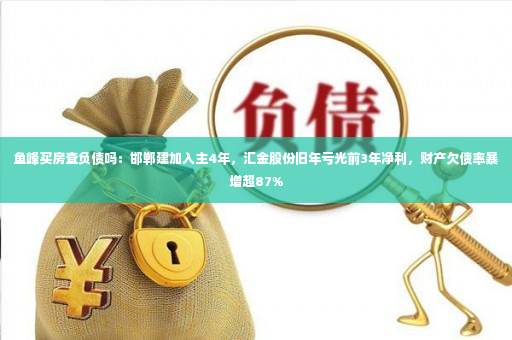 鱼峰买房查负债吗：邯郸建加入主4年，汇金股份旧年亏光前3年净利，财产欠债率暴增超87%