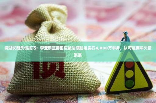 镜湖长期负债技巧：李亚鹏直播回应被法院胁迫实行4,000万事务，认可这两年欠债累累