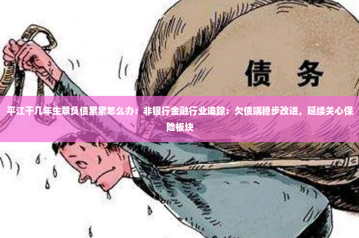 平江干几年生意负债累累怎么办：非银行金融行业追踪：欠债端稳步改进，延续关心保险板块