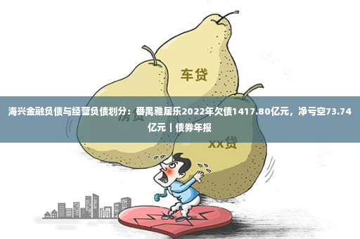 海兴金融负债与经营负债划分：番禺雅居乐2022年欠债1417.80亿元，净亏空73.74亿元｜债券年报