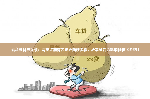 云和金科总负债：网贷过期有力退还商谈步骤，还本金能否影响征信（介绍）