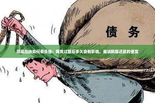 泗县出纳如何看负债：网贷过期后多久会有影响，商谈脱期还款的便宜