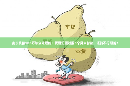 南长负债185万怎么处理的：贸易汇票过期6个月未付款，还能不行起诉？