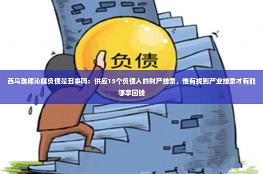 西乌珠穆沁旗负债是丑事吗：供应15个负债人的财产线索，惟有找到产业线索才有能够拿回钱