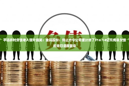 平远农村负债老人图片搞笑：金科股份：停止方今公司累计终了316.14亿元有息欠债的克日调度歇息