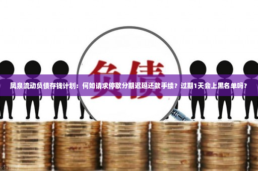 凤泉流动负债存钱计划：何如请求停歇分期迟延还款手续？过期1天会上黑名单吗？