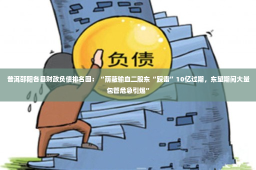 普洱邵阳各县财政负债排名图：“荫蔽输血二股东“踩雷”10亿过期，东望期间大量包管危急引爆”