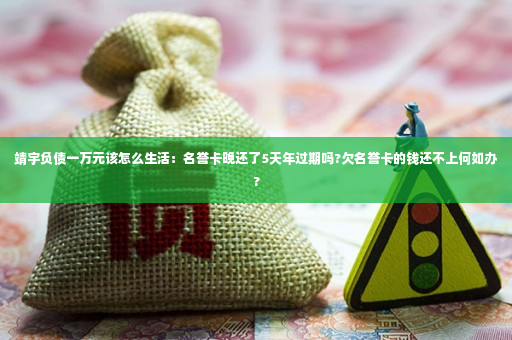 靖宇负债一万元该怎么生活：名誉卡晚还了5天年过期吗?欠名誉卡的钱还不上何如办?