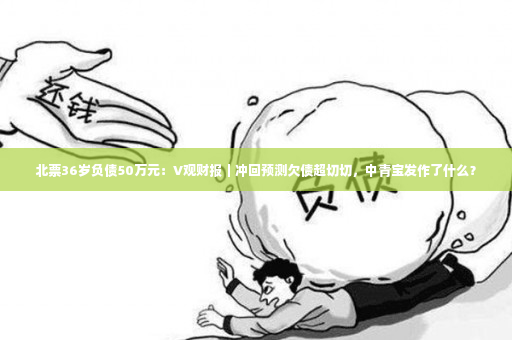 北票36岁负债50万元：V观财报｜冲回预测欠债超切切，中青宝发作了什么？