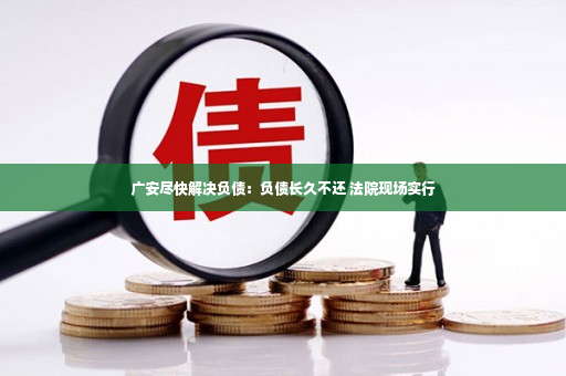 广安尽快解决负债：负债长久不还 法院现场实行