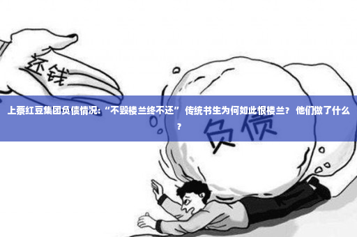 上蔡红豆集团负债情况:“不毁楼兰终不还” 传统书生为何如此恨楼兰？ 他们做了什么？