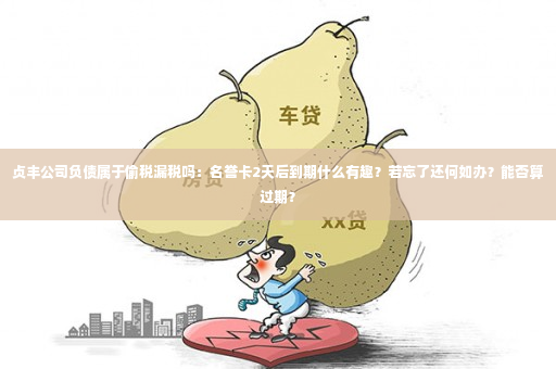 贞丰公司负债属于偷税漏税吗：名誉卡2天后到期什么有趣？若忘了还何如办？能否算过期？