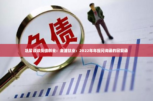 巩留谈谈负债创业：金浦钛业：2022年年报问询函的回复函