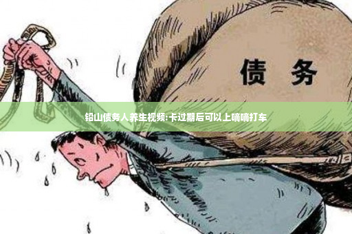 铅山债务人养生视频:卡过期后可以上嘀嘀打车