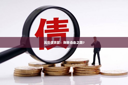 高负债贷款：财务自由之路？