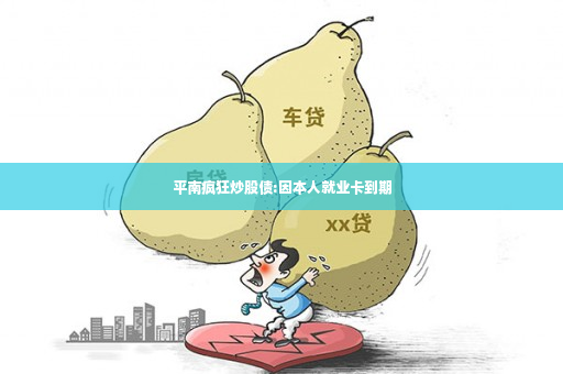 平南疯狂炒股债:因本人就业卡到期