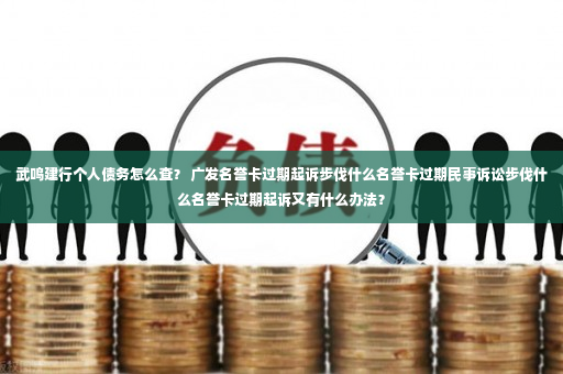 武鸣建行个人债务怎么查？ 广发名誉卡过期起诉步伐什么名誉卡过期民事诉讼步伐什么名誉卡过期起诉又有什么办法？