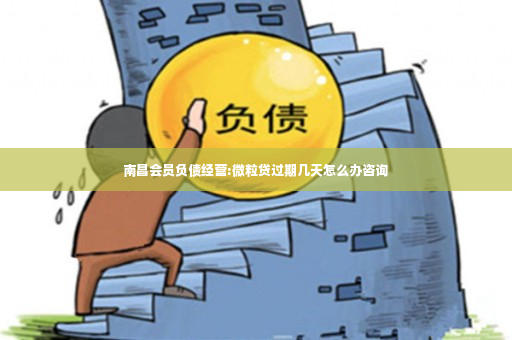 南昌会员负债经营:微粒贷过期几天怎么办咨询