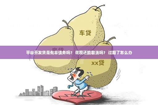 平谷开发贷是有息债务吗？ 花呗还能取消吗？ 过期了怎么办