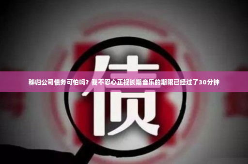 秭归公司债务可怕吗？我不忍心正视长期音乐的期限已经过了30分钟