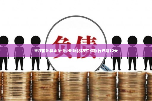 枣庄能出具无负债证明吗(群发中信银行过期12天