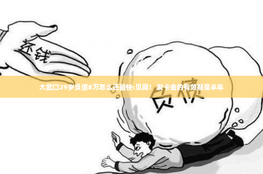 大武口29岁负债8万怎么还最快:见闻！ 发卡金的有效期是半年