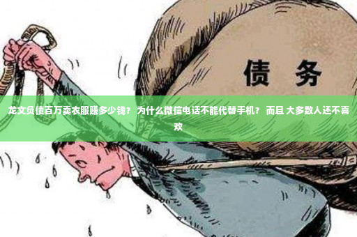 龙文负债百万卖衣服赚多少钱？ 为什么微信电话不能代替手机？ 而且 大多数人还不喜欢