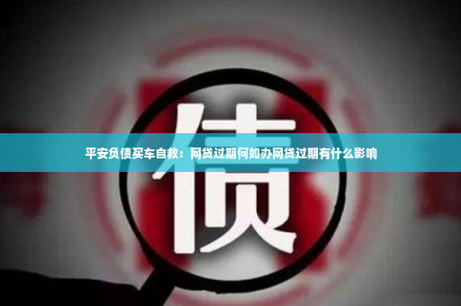 平安负债买车自救：网贷过期何如办网贷过期有什么影响