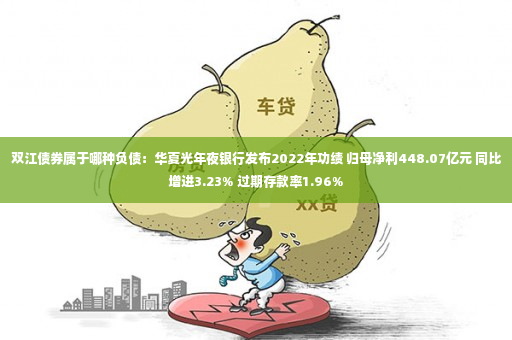 双江债券属于哪种负债：华夏光年夜银行发布2022年功绩 归母净利448.07亿元 同比增进3.23% 过期存款率1.96%