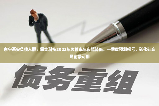 东宁西安负债人群：露笑科技2022年欠债率年夜幅降低、一季度预测扭亏，碳化硅交易前景可期